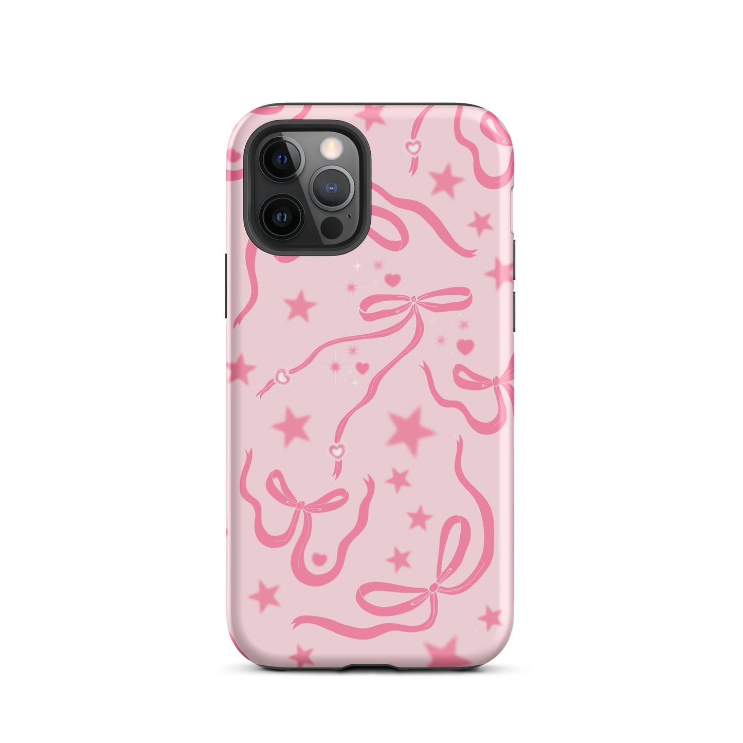 Pink Cosmic Bows iPhone Case