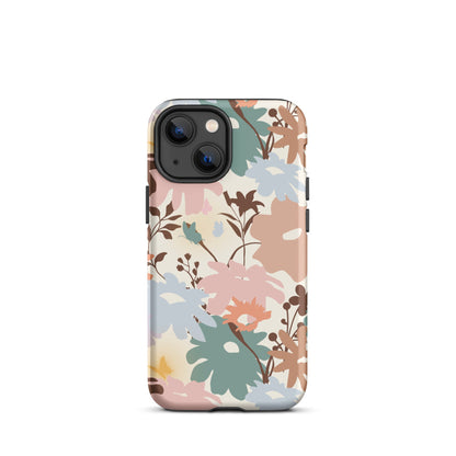 Retro Floral Fusion iPhone Case