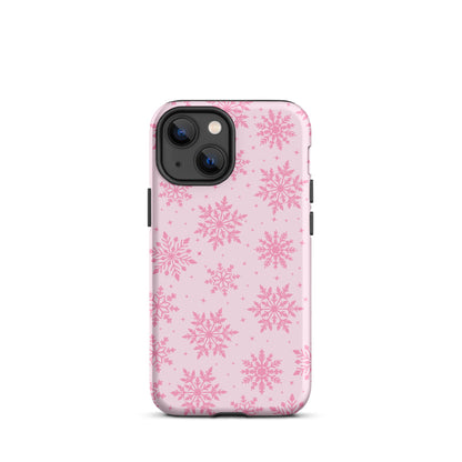 Pink Snowflakes iPhone Case