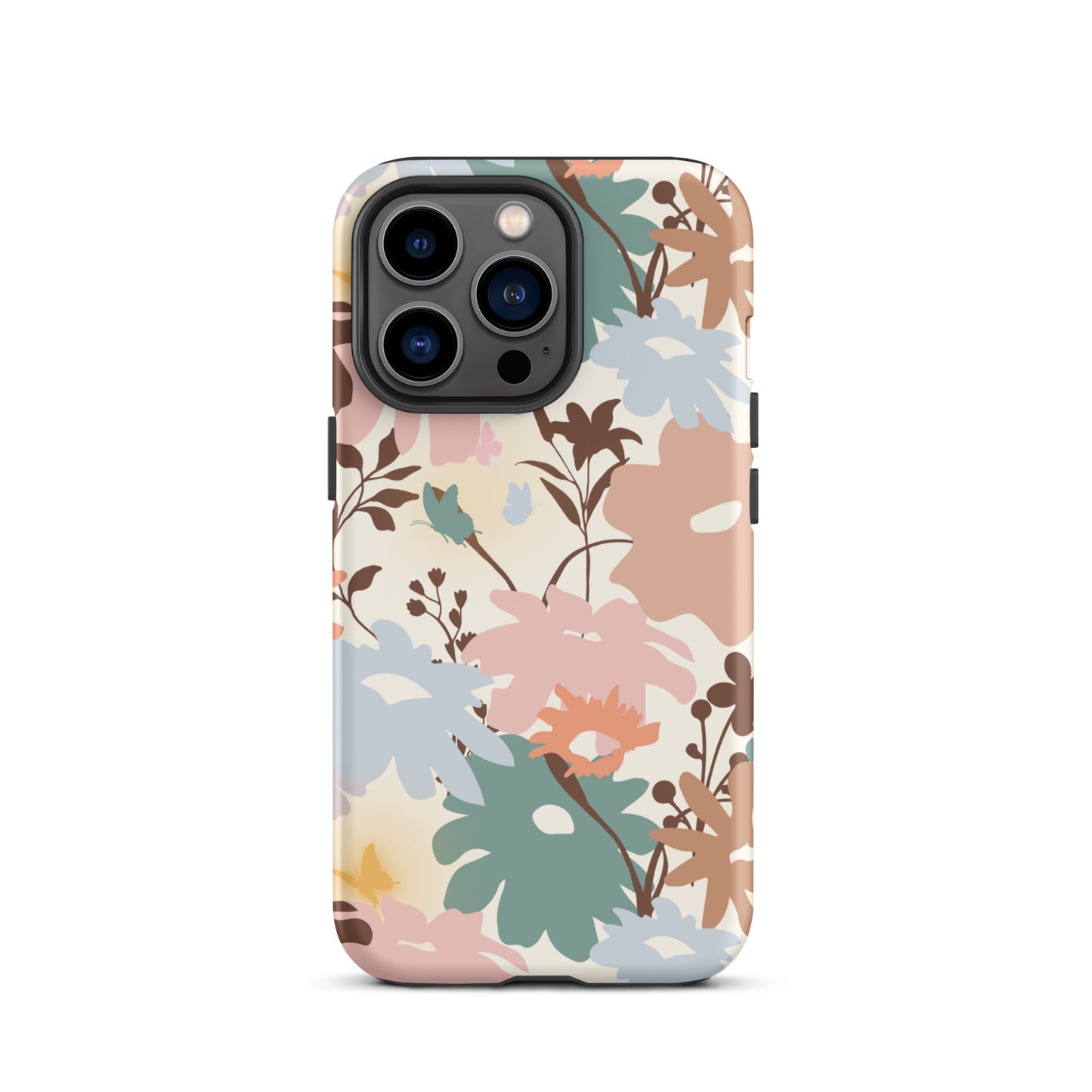 Retro Floral Fusion iPhone Case