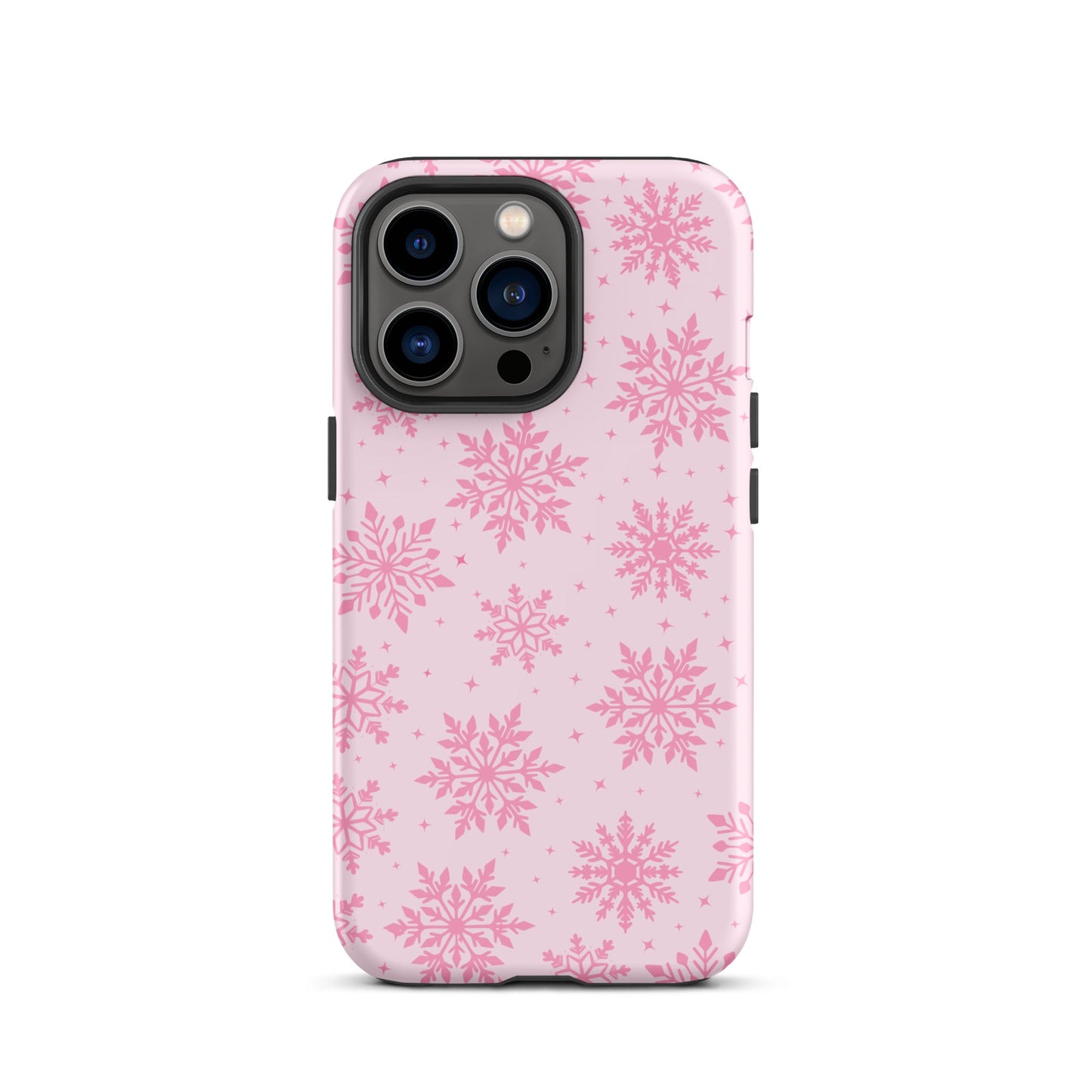 Pink Snowflakes iPhone Case