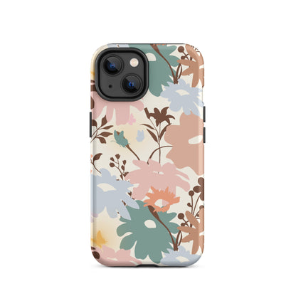 Retro Floral Fusion iPhone Case