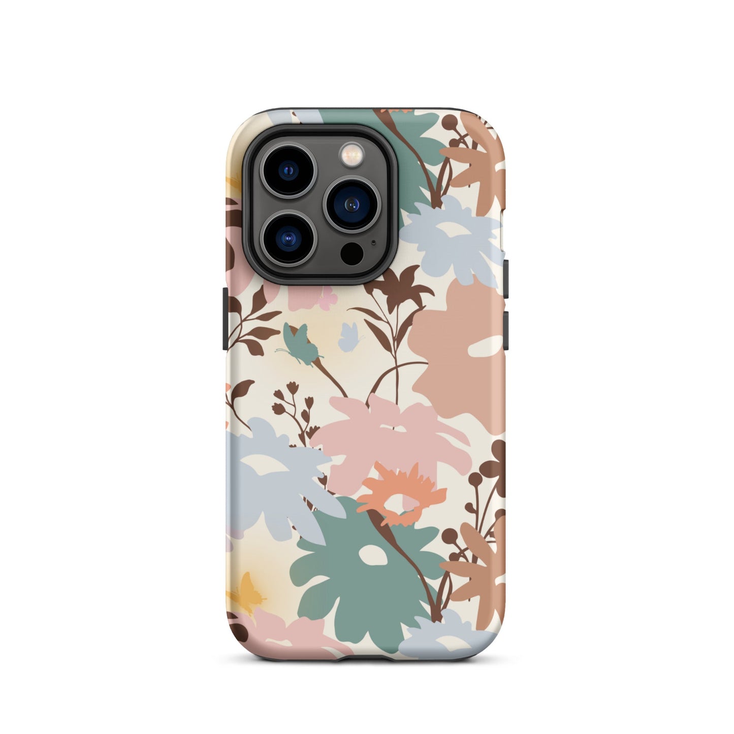 Retro Floral Fusion iPhone Case