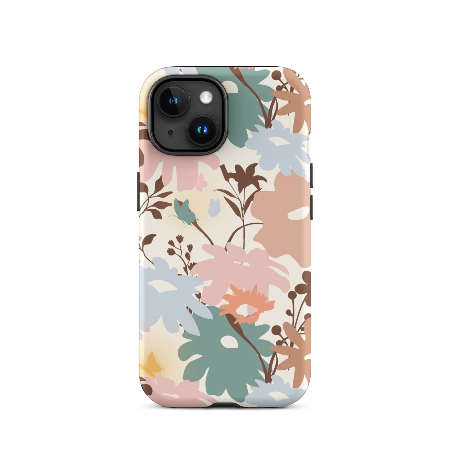 Retro Floral Fusion iPhone Case