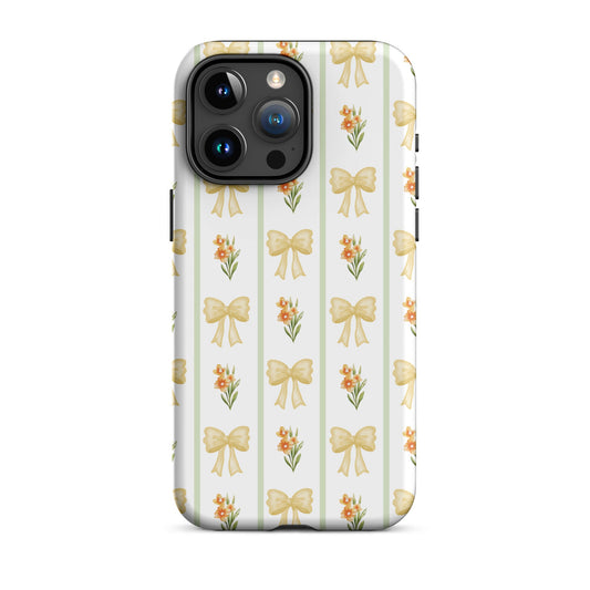Yellow Bows iPhone Case