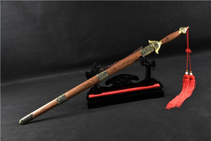 Training sword,Stainless steel blade,Rosewood scabbard