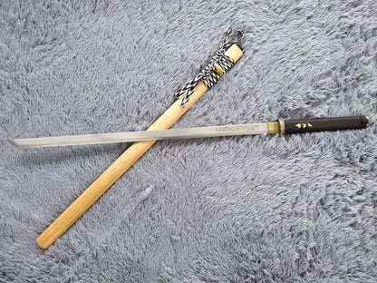 Tang dao,Ninja Sword,High manganese steel,Hardwood,Alloy