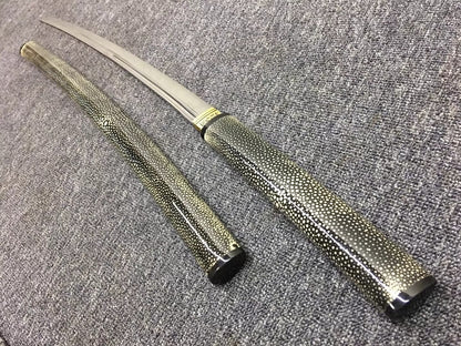 Samurai sword,High carbon steel burn blade,Skin saya